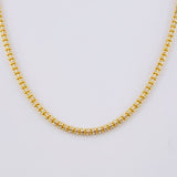 Ice Chain 20 g / 23 3/4 in / 3.2 mm Two-Tone Yellow White 18K Gold