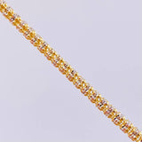 Cadena Ice 19.05g / 60cm / 3.1mm Dos Oros Amarillo Blanco 18K
