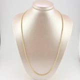 Ice Chain 12.25 g / 23 3/4 in / 2.4 mm Two-Tone Yellow White Gold 18K