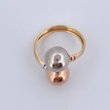 You and Me Ring 2.8gr / Size 7 3/4 / 18K Gold $