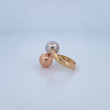 You and Me Ring 2.6gr / Size 6 1/2 / 18K Gold &