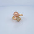 You and Me Ring 3.3gr / Size 8 / 18K Gold &