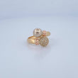 You and Me Ring 2.45gr / Size 7 1/4 / 18K Gold &