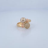 You and Me Ring 2.45gr / Size 7 1/4 / 18K Gold &