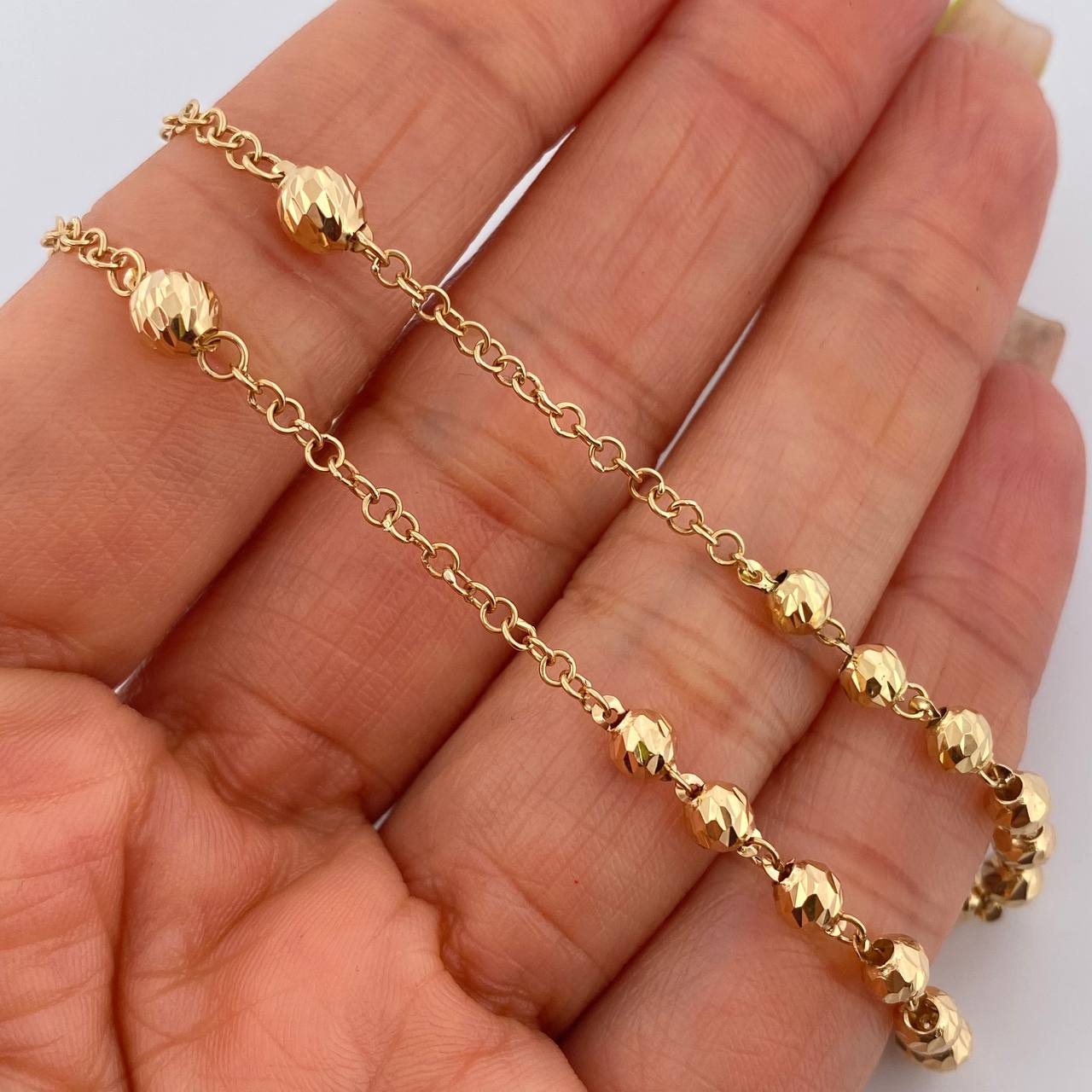 Miraculous Virgin Rosary 14.35gr / 60cm / 18K Gold &