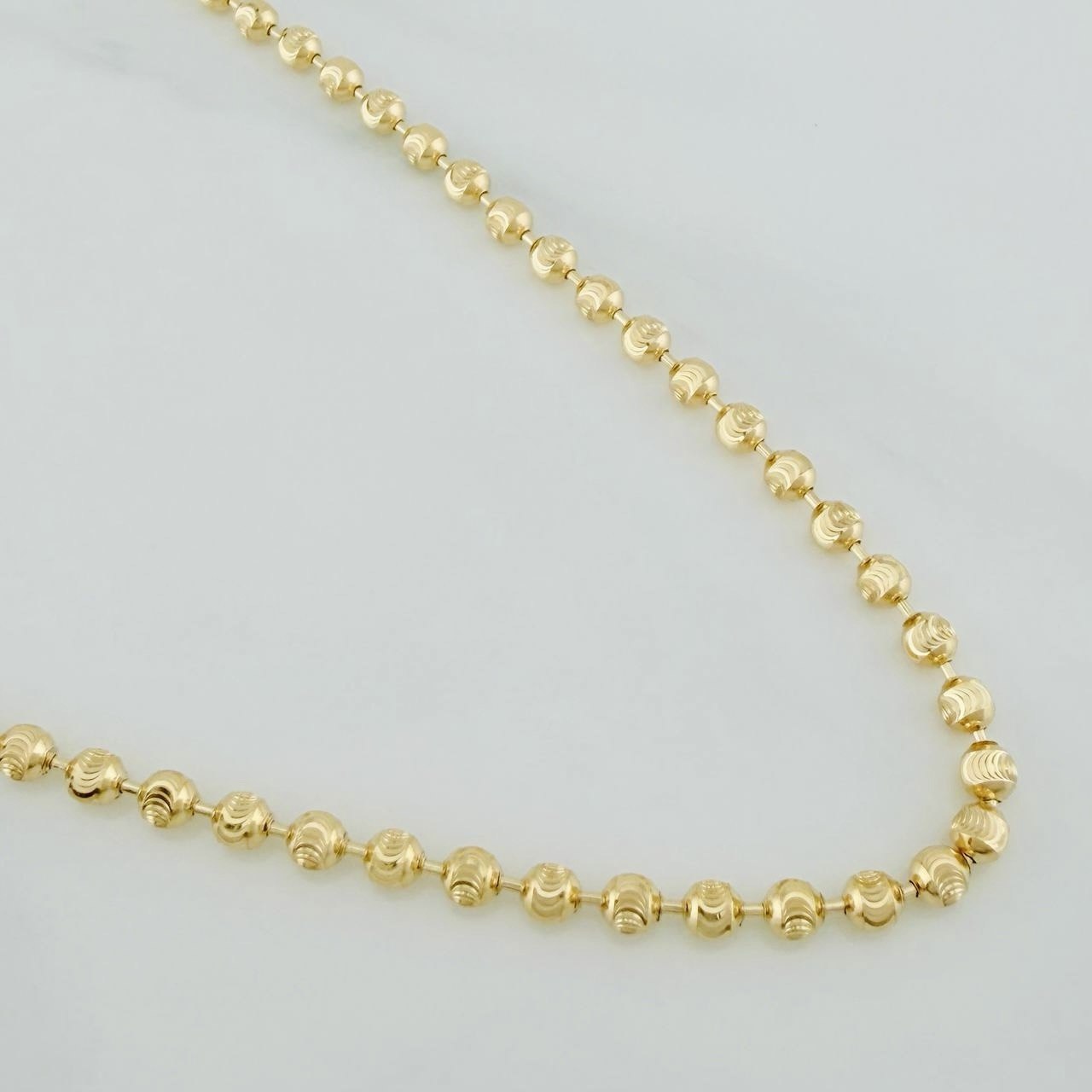 Cadena Militar Media Luna 10g / 20 in / 3mm Oro Amarillo 18K