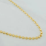 Cadena Militar Media Luna 10g / 20 in / 3mm Oro Amarillo 18K