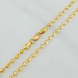 Cadena Militar Media Luna 10g / 20 in / 3mm Oro Amarillo 18K
