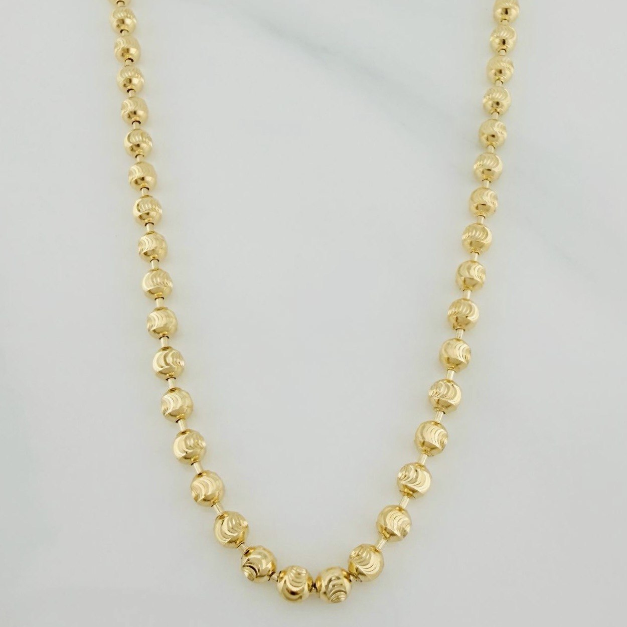 Cadena Militar Media Luna 10g / 20 in / 3mm Oro Amarillo 18K
