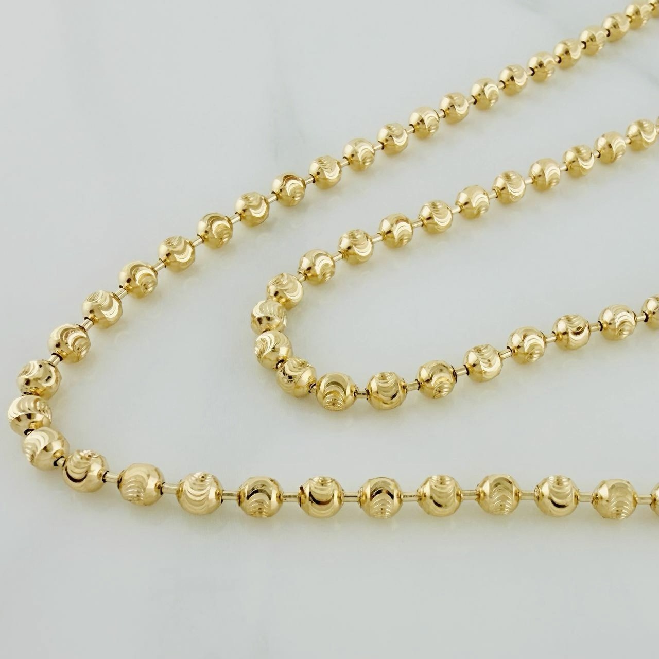 Cadena Militar Media Luna 10g / 20 in / 3mm Oro Amarillo 18K