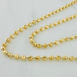 Cadena Militar Media Luna 10g / 20 in / 3mm Oro Amarillo 18K