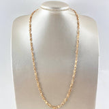 Rustic Chain Spike 11.3gr / 60cm / 4mm Diamond Cut 18K Rose Gold ©