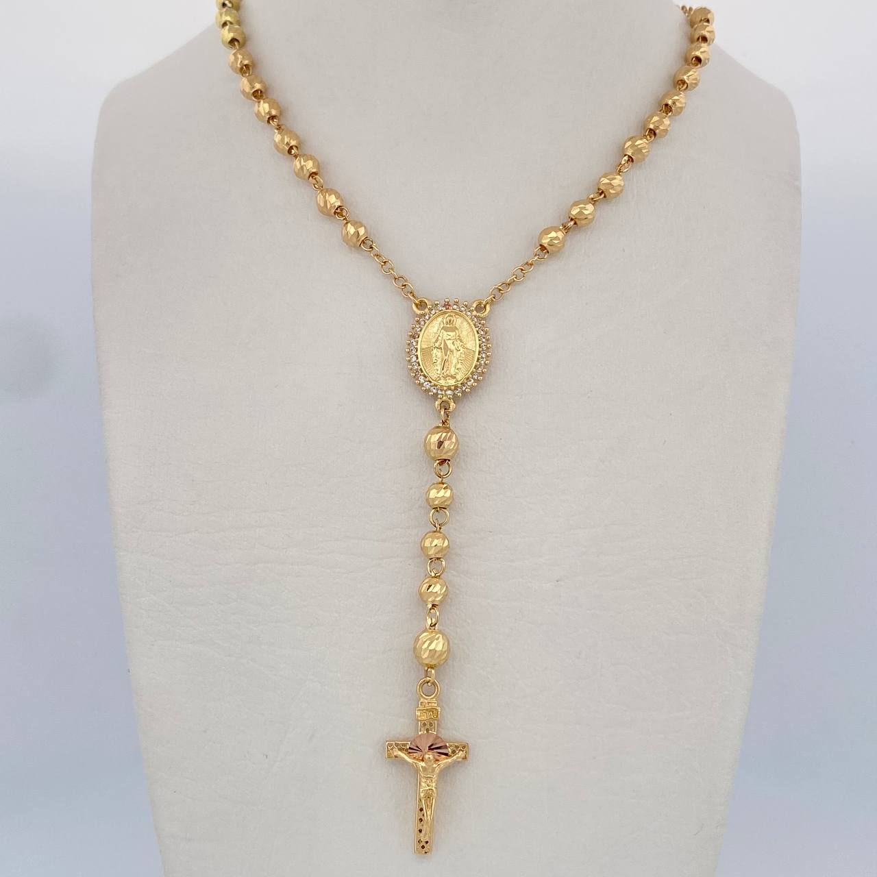 Miraculous Virgin Rosary 14.35gr / 60cm / 18K Gold &
