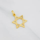 Dije Estrella de david 1.1g / 1 in Oro Amarillo 18K