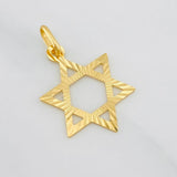 Dije Estrella de david 1.1g / 1 in Oro Amarillo 18K