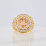 Anillo Corona 7.45g / T11 1/4 Tres Oros 18K
