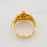 Anillo Corona Correa 6.8g / T8 1/2 Tres Oros 18K