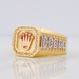 Anillo Corona Correa 7.7g / T8 3/4 Tres Oros 18K