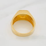 Anillo Corona Correa 7.7g / T8 3/4 Tres Oros 18K