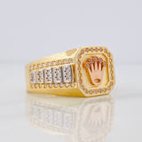 Anillo Corona Correa 7.7g / T11 1/4 Tres Oros 18K