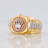 Anillo Corona Correa 8.5g / T10 1/4 Tres Oros 18K