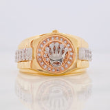 Anillo Corona Correa 8.5g / T10 1/4 Tres Oros 18K