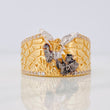 Anillo San Miguel 9.4g / T11 1/4 Tres Oros Amarillo Blanco Negro 18K