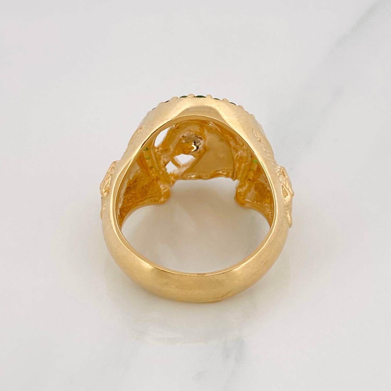 Horse Shoe Ring 13.45g / T8 1/2 Yellow Gold 18K