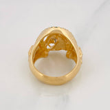 Horse Shoe Ring 13.45g / T8 1/2 Yellow Gold 18K