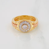 Halo Strap Ring 7.6g / T10 Two-Tone Yellow Rose Gold 18K