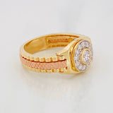 Halo Strap Ring 7.6g / T10 Two-Tone Yellow Rose Gold 18K