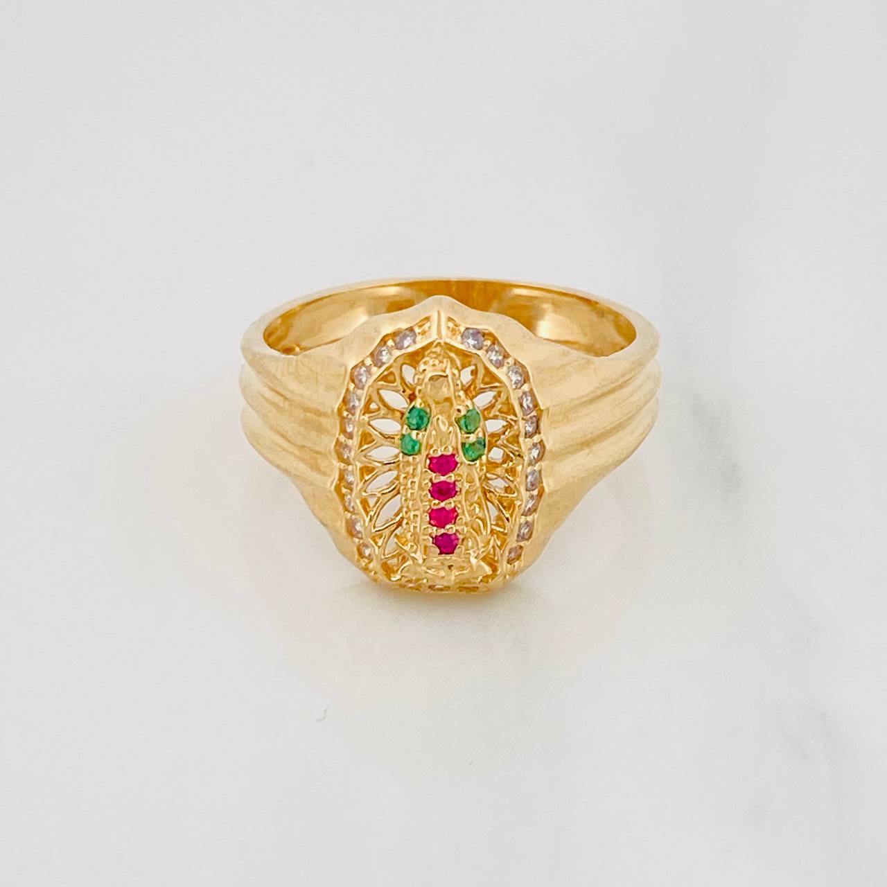 Anillo Virgen Guadalupe 4.15g / T6 1/2 Oro Amarillo 18K