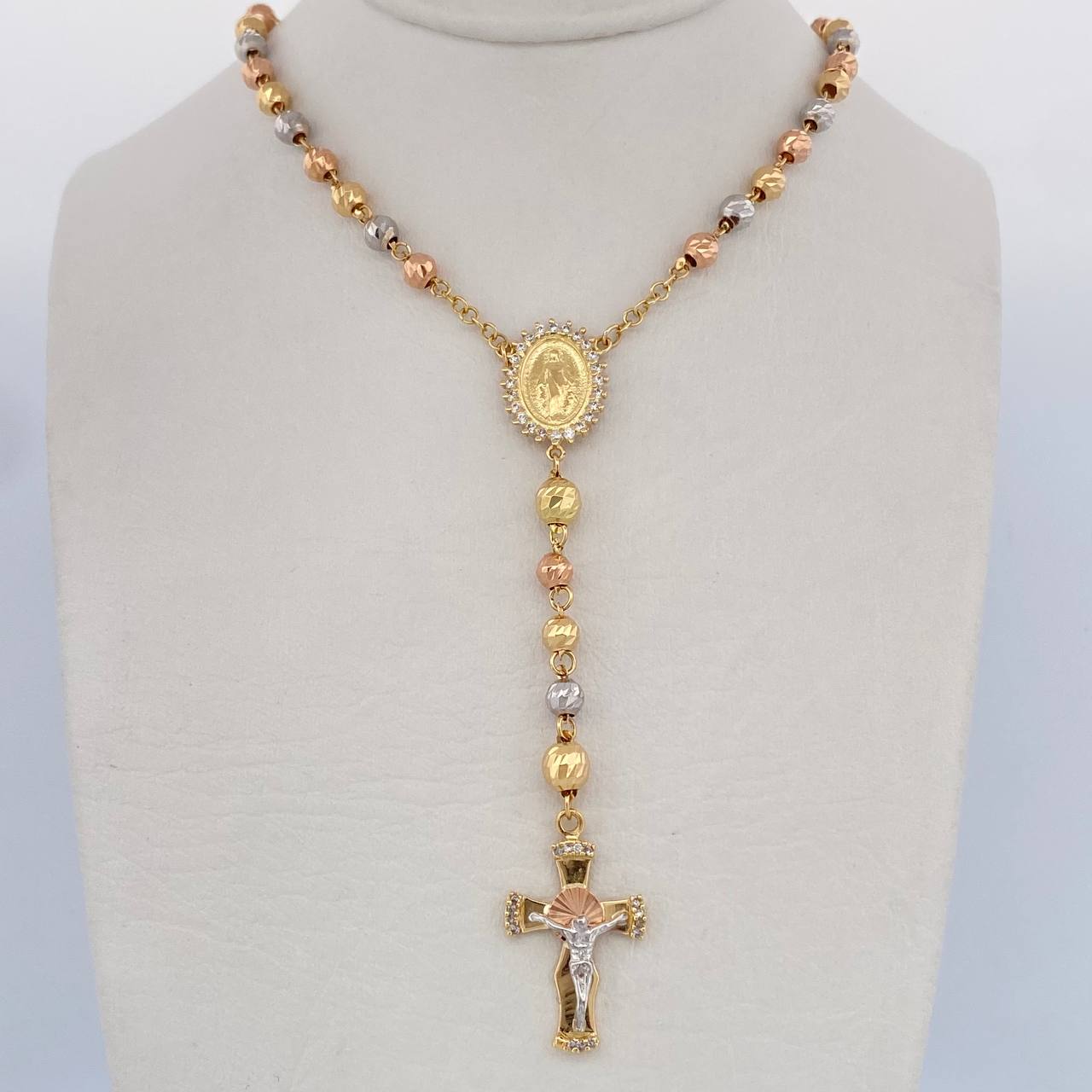Miraculous Virgin Rosary 13.25gr / 58cm / 18K Gold &