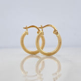 Cyrene Hoop Earrings 1 g / 3/4 in 18K Yellow Gold