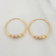 Trio Hoop Earrings 1.4 g / 3/4 in Three Golds 18K