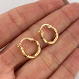 Candongas Kari 1.1 g / 1/2 in Oro Amarillo 18K