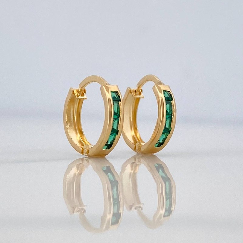 Carril Hoop Earrings 0.75 g / 1/2 in 18K Yellow Gold