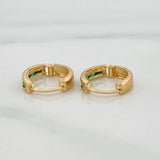 Carril Hoop Earrings 0.75 g / 1/2 in 18K Yellow Gold