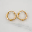 Carril Hoop Earrings 0.85 g / 1/2 in 18K Yellow Gold
