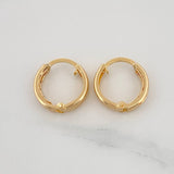 Carril Hoop Earrings 0.85 g / 1/2 in 18K Yellow Gold