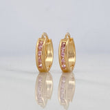 Carril Hoop Earrings 0.85 g / 1/2 in 18K Yellow Gold