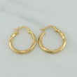 Hoop Earrings Mai 1.45 g / 3/4 in Yellow Gold 18K