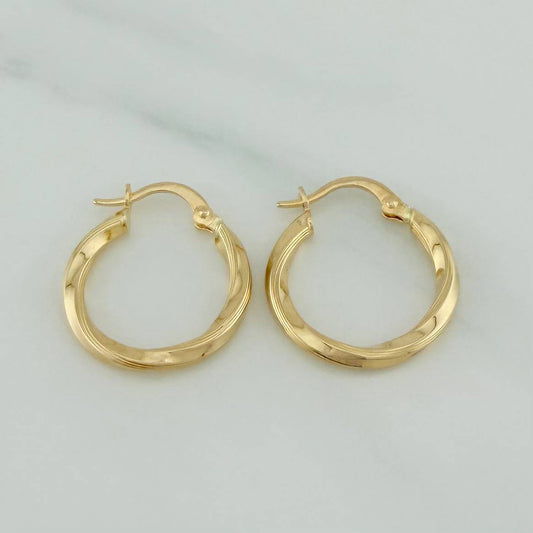 Hoop Earrings Mai 1.45 g / 3/4 in Yellow Gold 18K