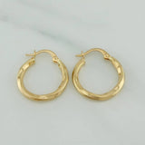 Hoop Earrings Mai 1.45 g / 3/4 in Yellow Gold 18K