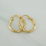 Hoop Earrings Mai 1.45 g / 3/4 in Yellow Gold 18K