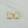 Hoop Earrings Jass 1.4 g / 1/2 in Yellow Gold 18K