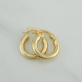 Hoop Earrings Jass 1.4 g / 1/2 in Yellow Gold 18K