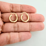 Hoop Earrings Jass 1.4 g / 1/2 in Yellow Gold 18K