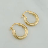 Hoop Earrings Jass 1.4 g / 1/2 in Yellow Gold 18K