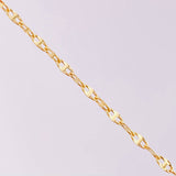 Cadena Crispeta 2.50g / 20 in / 2.7mm Oro Amarillo 18K